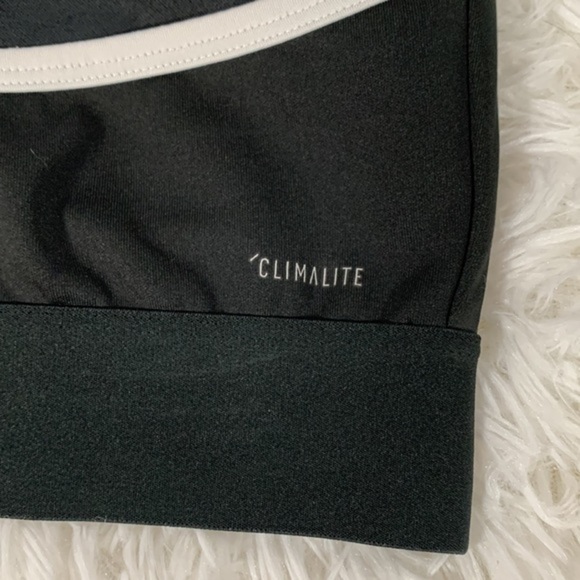 Adidas Black & White Logo Sports Bra - Picture 4 of 6